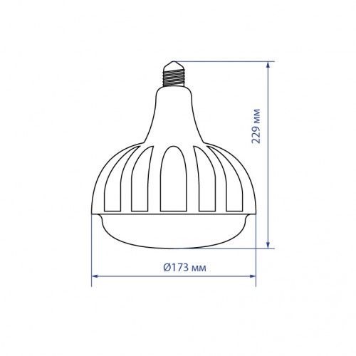 Мощная светодиодная лампа Feron LB-651 100W Е27-E40 6500K