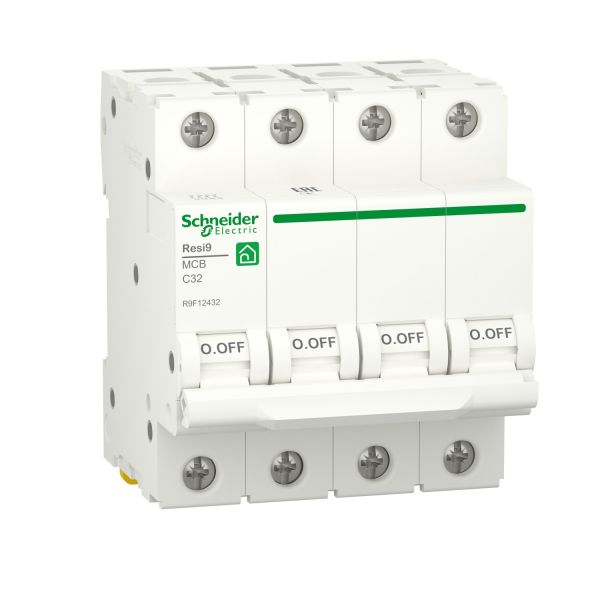 Автоматичний вимикач 4P 32A C 6kA Schneider Electric Resi9 R9F12432