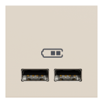 NU341844 Розетка USB подвійна 2.1А 2 модуля Schneider Electric Unica New бежевий
