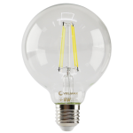 Лампа свiтлодiодна 8W E27 4100K прозора Velmax V-Filament-G95