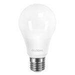 Світлодіодна лампа LED, GLOBAL A60 8W тепле світло 3000К 220V E27 AL (1-GBL-261)