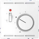 Терморегулятор с выключателем Merten D-Life MTN5760-6035 Белый лотос