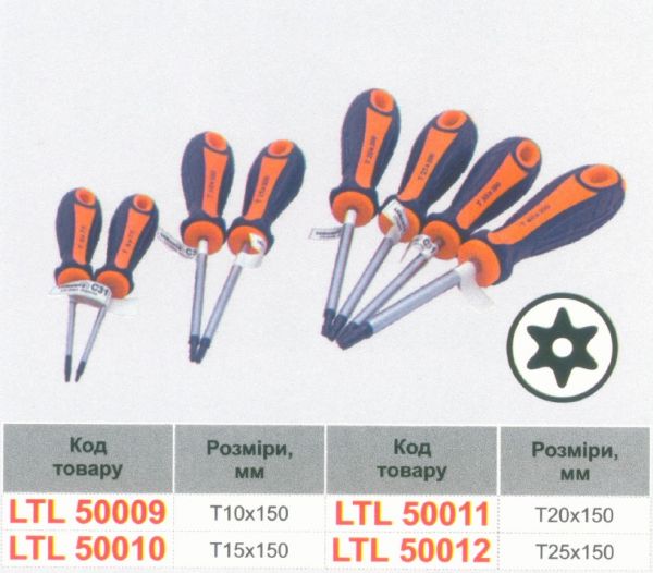 Отвертка TH15x150 Lemanso LTL50010 оранжево-черная