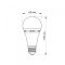 LED лампа аккумуляторная TITANUM A68 10W E27 4000K 220V