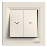 Выключатель для жалюзи кремовый Asfora Schneider Electric EPH1300123