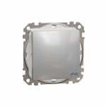 Одноклавішний перемикач IP44 Алюміній Sedna Design Schneider Electric SDD213106