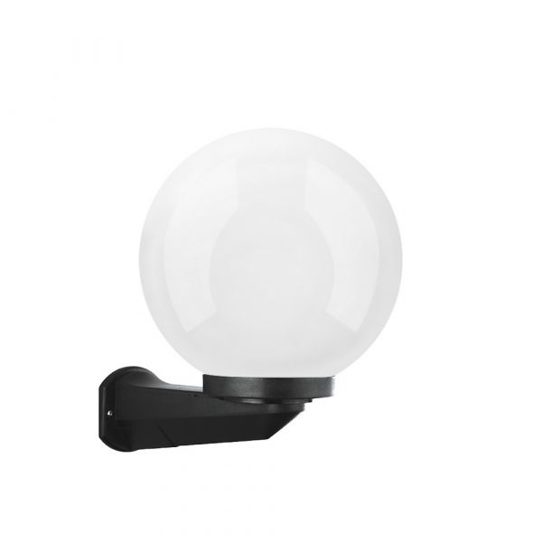 Світильник архітектурний настінний Violux SFERA-D d250мм 40W Е27 IP44 білий чорний