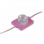 Светодиодный модуль инжекторный 12V SMD3030 1,5Вт 1 диод IP65 Standart розовый