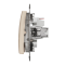 Одноклавішний вимикач, Бежевий, Sedna Design&Elements, SDD112101 Schneider Electric