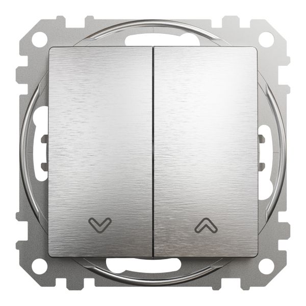 Вимикач для жалюзі, Матовий алюміній, Sedna Design Schneider Electric SDD170104