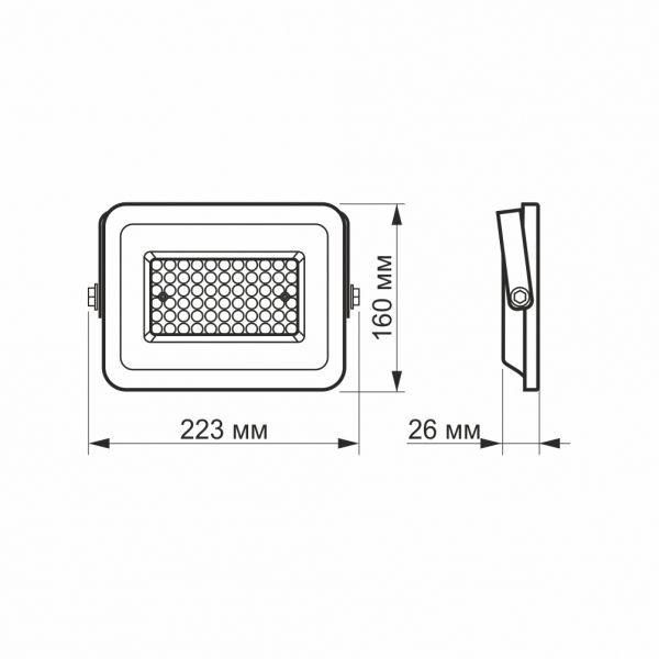 LED прожектор VIDEX F2e 50W 5000K