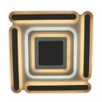 Світильник LED smart MATRIX+пульт 120W 3000-6000K IP20 чорний квадрат