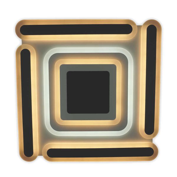 Светильник LED smart MATRIX+пульт 120W 3000-6000K IP20 черный квадрат
