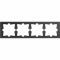Рамка 4-постовая Merten D-Life MTN4040-6534 Антрацит