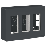 Блок unica system + открытая установка 3х4 антрацит NU123454 Schneider Electric