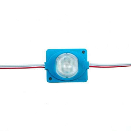 Светодиодный модуль инжекторный 12V SMD3030 1,5Вт 1 диод IP65 Standart синий