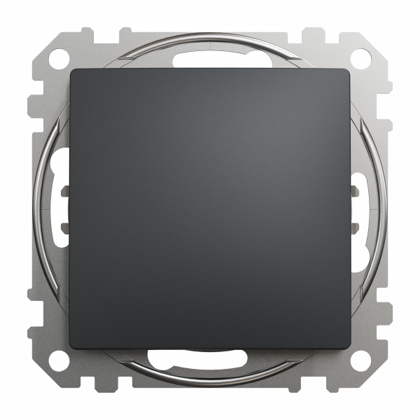 Одноклавішний вимикач, Чорний, Sedna Design&Elements, SDD114101 Schneider Electric