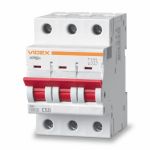 Автоматичний вимикач RS4 3п 50А С 4,5кА VIDEX RESIST