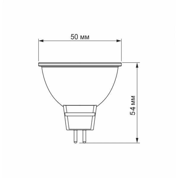 LED лампа VIDEX MR16еD 6W GU10 4100K диммируемая