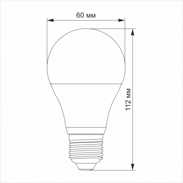LED лампа TITANUM A60 12W E27 4100K 220V