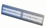 Светильник линейный накладной подвесной Velmax V-LHB led промышленный 100W 10000Lm 6500K SMD 545х118х78мм серый