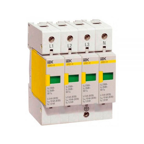 Разрядник ІЕК ОПС1-D 4Р In=5kA  Un=230B Im=10kA (MOP20-4-D)