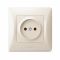 Розетка одинарная кремовая VIDEX BINERA