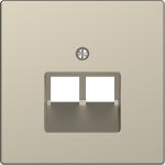 Панель компьютерной розетки 2 модуля RJ45 Merten D-Life MTN4522-6033 Сахара