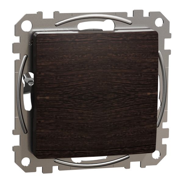 Однопостова заглушка, Sedna Design & Elements, Венге-ефект дерева, SDD181904, Schneider Electric