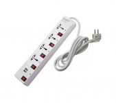 Удлинитель универсальный 4 гнезда + 2xUSB 2м с заземлением и кнопкой Lemanso LMK7311