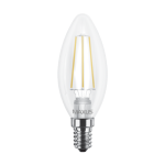 Світлодіодна LED лампа MAXUS C37 FM-C свічка (філам) 4W 3000K 220V E14 (1-LED-537-01)