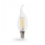 Лампа свiтлодiодна свічка на вітру 6W E14 4000K filament Feron LB-159 Cf37