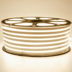 Світлодіодний неон 220V 8х16mm SMD2835 120LED IP67 теплий білий