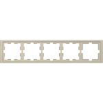Рамка 5-постовая Merten D-Life MTN4050-6533 Сахара