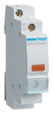 Индикатор желтый LED Hager SVN123 230В