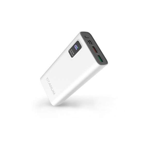 Повербанк TITANUM 727S 20000mAh 22.5W White
