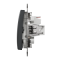 Двоклавішний вимикач Чорний Sedna Design Schneider Electric SDD114105