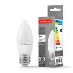 LED лампа TITANUM C37 6W E27 4100K