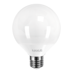 Світлодіодна LED лампа (куля) MAXUS G95 12W 4100K яскраве світло 220V E27 (1-LED-902)