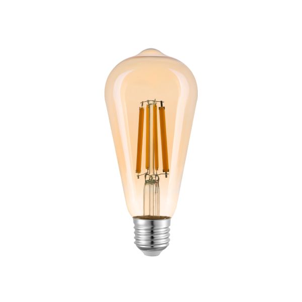 Лампа LED FILAMENT ST64 12W E27 2200К (бронза) VIOLUX