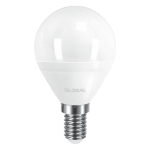 Світлодіодна LED лампа GLOBAL G45 F 5W тепле світло 3000К E14 (1-GBL-143)