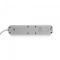 Мережевий подовжувач VIDEX ONCORD з/з 3п 3м (3x1.5мм) 2.4А 2USB+USB-C з кнопкою White