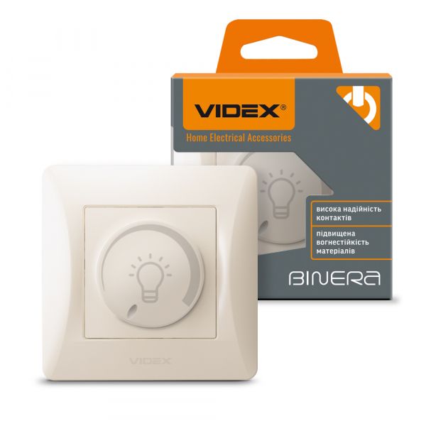 Диммер LED 200Вт кремовый VIDEX BINERA