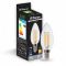 Лампа свiтлодiодна димер свічка 4W E14 4000K filament Feron LB-68 C37