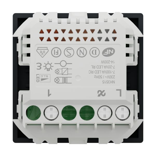 NU351530 Wiser Универсальный кнопочный диммер для LED ламп алюминий