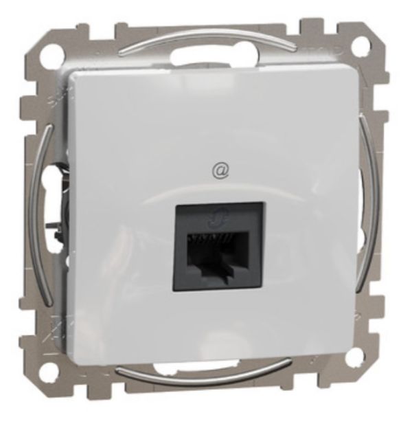 Розетка RJ45 категорія 5 UTP Алюміній Sedna Design Schneider Electric SDD113451