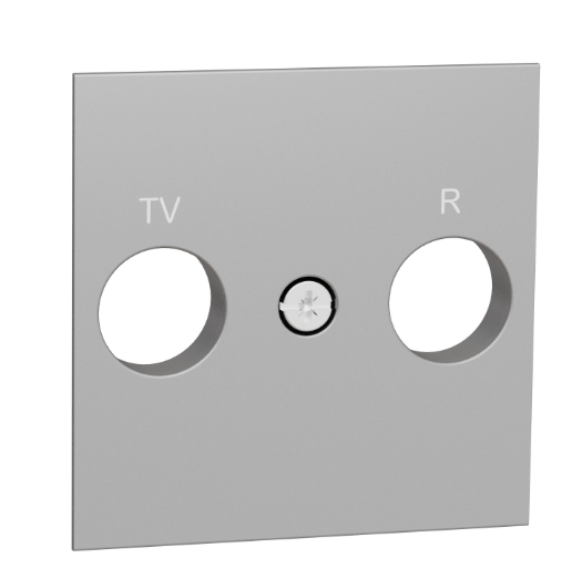 Центральная плата розетки TV/FM алюминий Schneider Electric Unica New NU944030