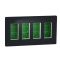 Блок unica system + скрытая установка 4х4 Антрацит NU174454 Schneider Electric