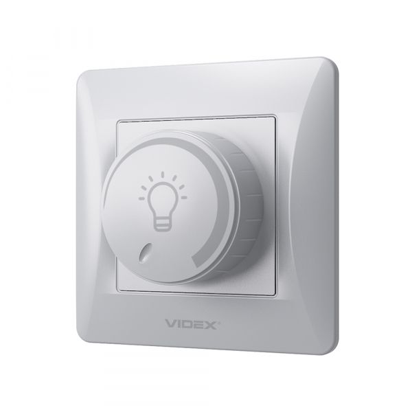Диммер LED 200Вт серебряный шелк VIDEX BINERA