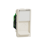 Розетка компьютерная RJ45 кат.6 UTP 1 модуль Schneider Electric Unica New бежевый